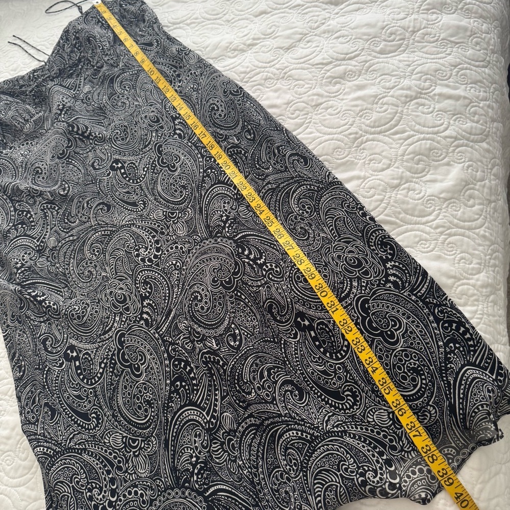 Ann Taylor Y2K Paisley Silk Strappy Slip Dress Size 16 - Picture 12 of 12